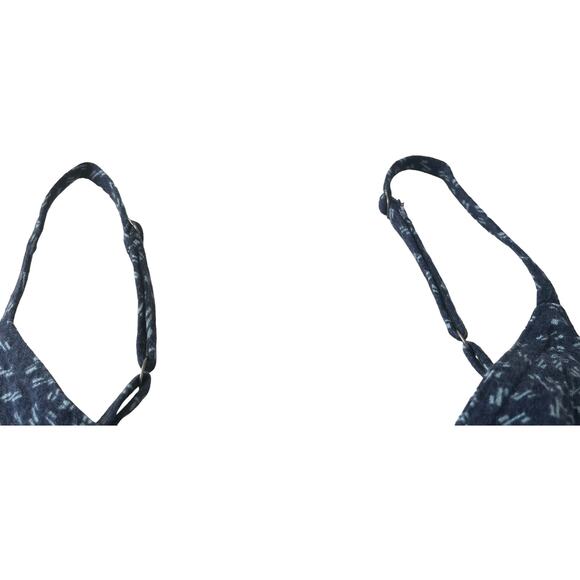 UNIVERSAL THREAD MIDI SUMMER DRESS, WOMENS, M, NAVY/LIGHT BLUE GEOMETRIC PATTERN - Picture 6 of 10